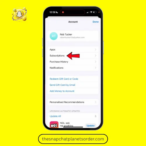 Step 3: Go to Subscriptions