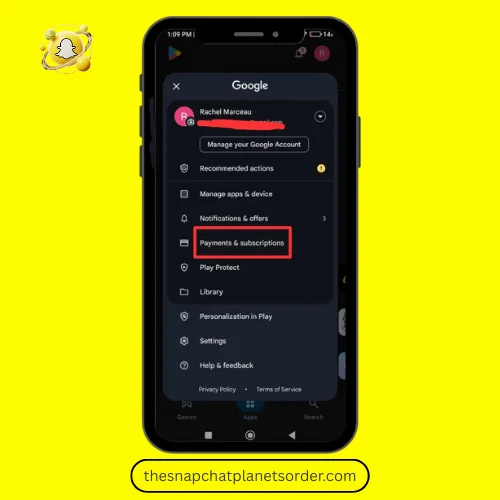 Step 3: Go to Payments & Subscriptions
