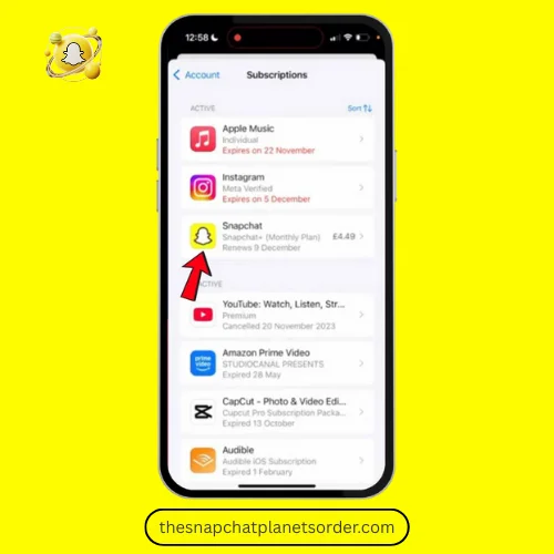 Step 4: Select Snapchat+