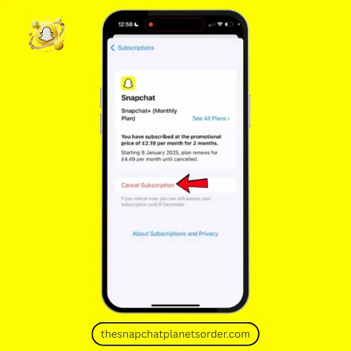 Step 5: Cancel Subscription