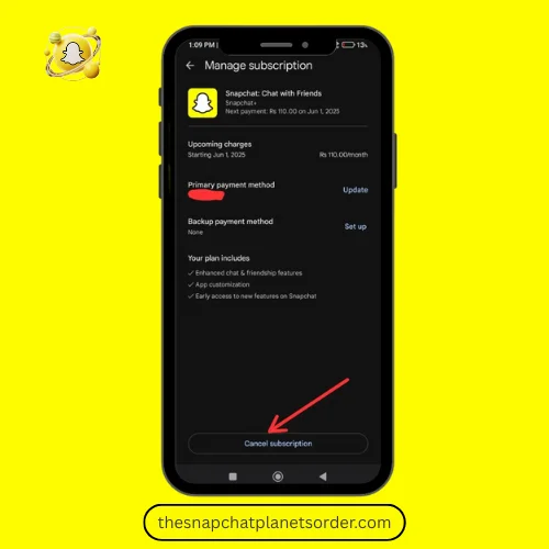 Step 5: Select Snapchat+ and Cancel