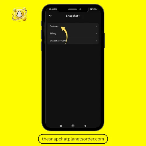 Step 5: Open the Features List