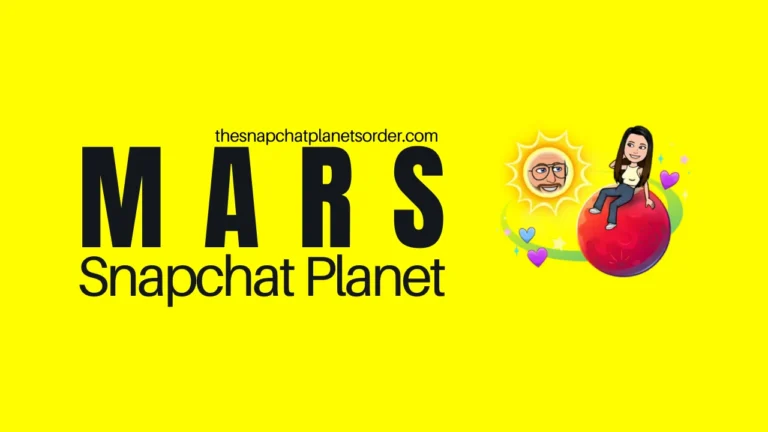 Mars Snapchat Planet Meaning